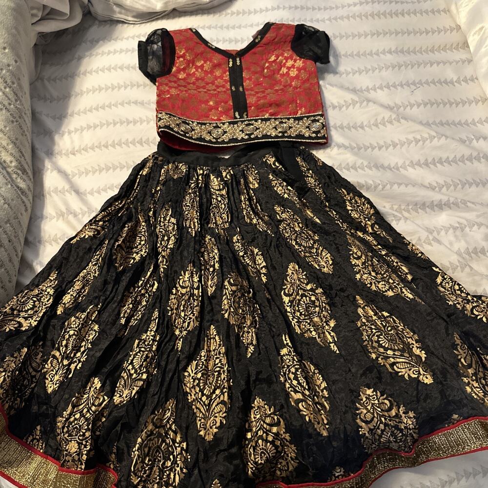 Small‎ Kids Lehenga Choli 2 pc dress Baby Girls Lehenga Top Designer 12-18 Month